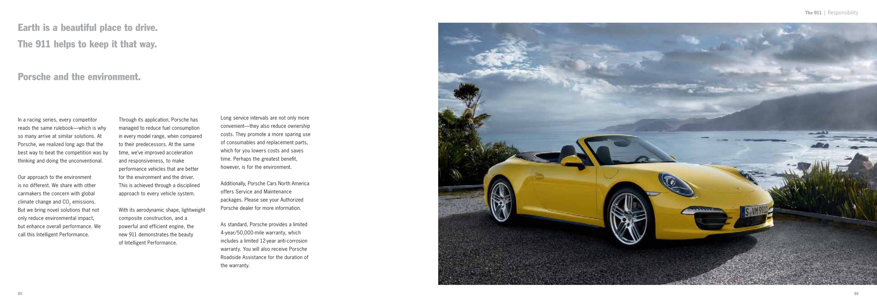 2013 Porsche 911 Brochure Page 56
